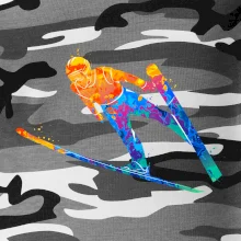 Skokan na lyžiach splash