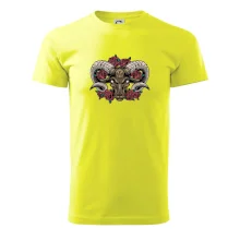 Hlava barana s ružami