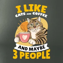 I like cats and coffee and maybe 3 people