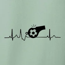 EKG futbal rozhodca a píšťalka