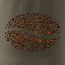 Coffee bean in dark Coffee bean in dark