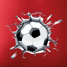 Futbalová lopta v triku