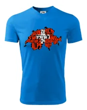 Mapy - názvy miest - Švajčiarsko