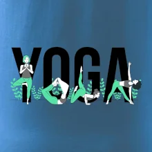 Yoga nápis farebný