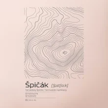 Špičák - vrstevnice v obdĺžniku