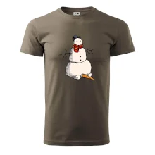 Snehuliak so spadnutým nosom