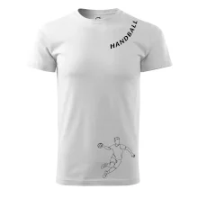 Handball nápis šikmo