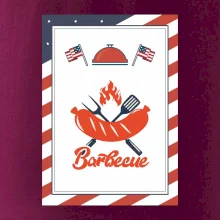 USA BBQ POSTER