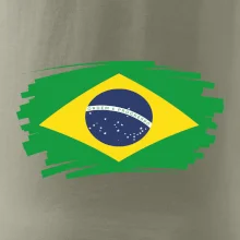 Brazília vlajka štetkou