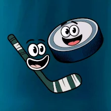 Parové tričko - Puk a hokejka