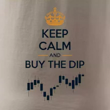 Keep Calm and Buy the Dip - koruna a graf