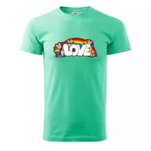 Love s dúhou v pozadí Love s dúhou v pozadí