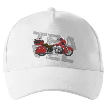 Cestovná motorka Amerika červená