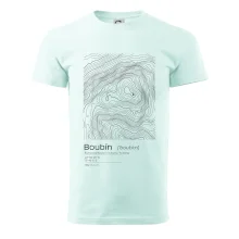 Boubín - vrstevnice v obdĺžniku