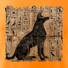Egyptské hieroglyfy pes