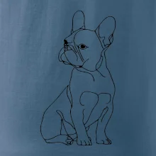 Francúzsky buldoček čierna kresba