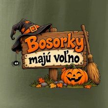 Bosorky majú voľno - tabuľa s tekvicou
