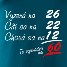 Vyzerá, cíti sa, chová sa - 60 rokov
