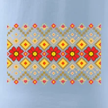 Ukrajinský vzor - Červené kvety