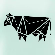 Origami krava z boku