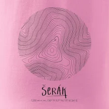 Šerák - vrstevnice v kruhu