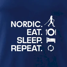 Nordic walking eat sleep