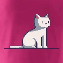 Mačka biela pixel