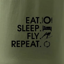 Eat sleep fly repeat - skoky na lyžiach