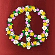 Peace symbol margaréty