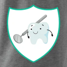 Zúbok na prsníku - zrkadlo