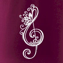 Husľový kľúč kvety