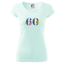 Kvetinové číslo kreslené - 60