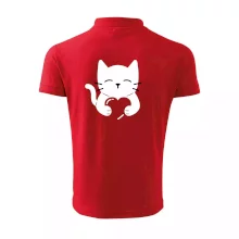 Mačka drží srdce Mačka drží srdce