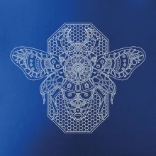 Steampunk včela čiernobiela Steampunk včela čiernobiela