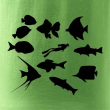 Potápač ryby štvorec