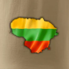 Litva vlajka mapa Litva vlajka mapa