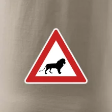 Dopravná značka - Pozor lev