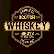 Original whiskey etiket