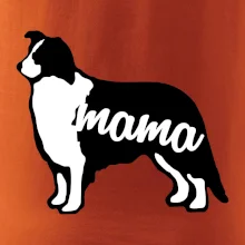 Border kolie mama obrys