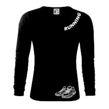 Running nápis šikmo