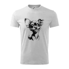 Čiernobiela karikatúra čivava