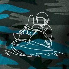 Kajak na vode jedným ťahom