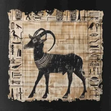 Egyptské hieroglyfy koza