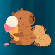 Kapybara so zmrzlinou