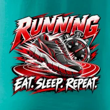 Bežecká topánka so stopkami eat sleep repeat