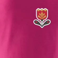 Folklór na prsníku tulipán