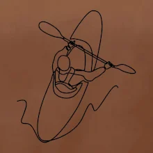 Kajak zhora jedným ťahom