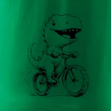 Roztomilý Dinosaurus na bicykli