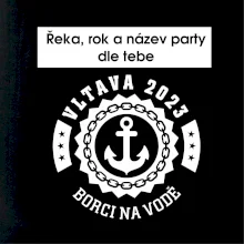 K vode - kotva (vlastný nápis)