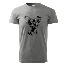 Čiernobiela karikatúra čivava Čiernobiela karikatúra čivava